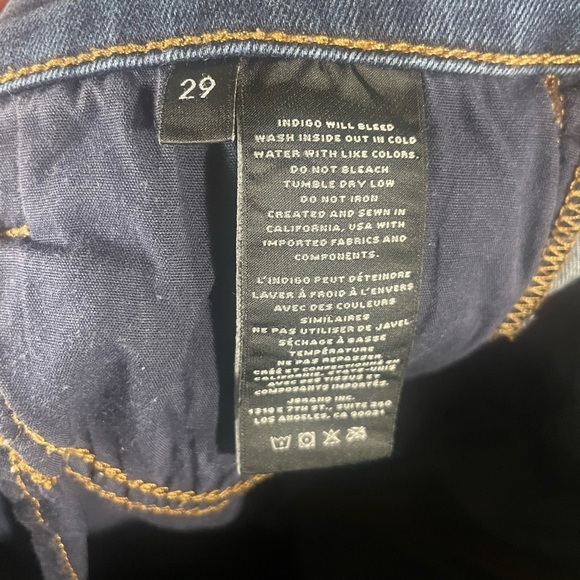 J Brand ALANA dark indigo bluebell wash High Rise Skinny Jeans Size 29 - Picture 9 of 12